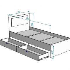 Кровать Ольга L48 (900) 2 ящика | фото 2
