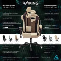 Кресло игровое Бюрократ VIKING 7 KNIGHT BL FABRIC синий | фото 5